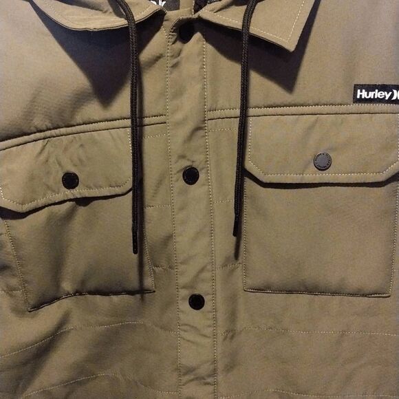 NWT Hurley Sherpa Lined Jacket With Hoodie Medium - Picture 3 of 10